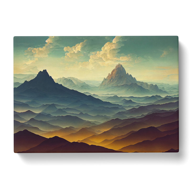 Spirited Mountain Landscape - Wrapped Canvas, 35cm H x 50cm W x 3cm D
