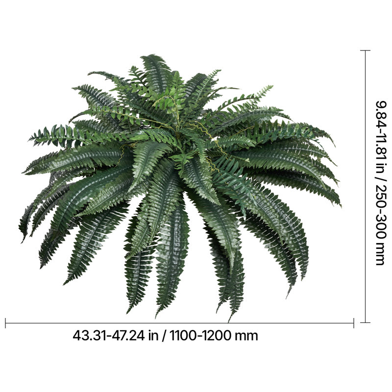60cm Faux Fern Plant, 60cm x 120cm, 4