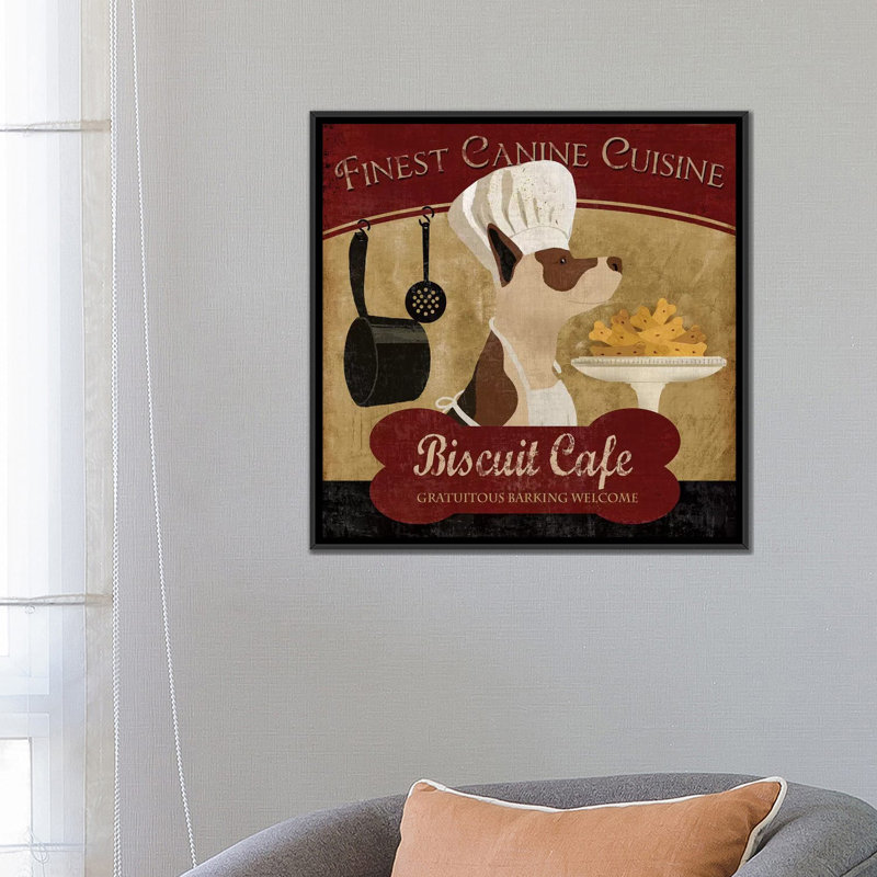 «Biscuit Café» par Conrad Knutsen - Reproduction giclée sur toile tendue avec châssis, H 18 po x l 18 po x P 1,5 po