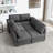 Bermea 6-Piece L-Shaped Soft Fabric Cushion Back Modular Sectional With Under-Seat Storage-98144177