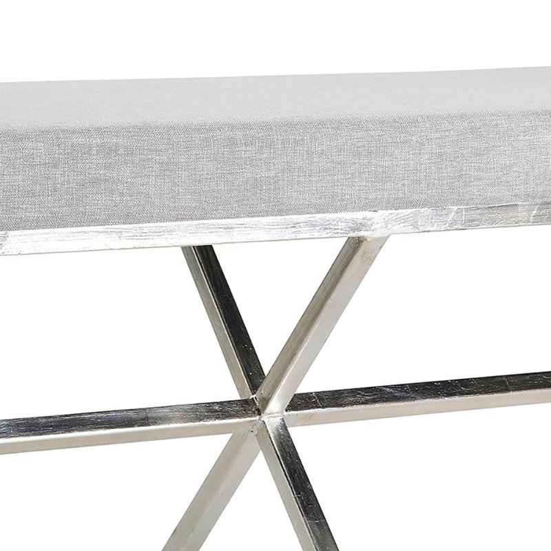Soho Bench, Silver Leaf/Dove Gray