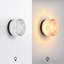 Water Wave Flush Mounted Glass Wall Sconce-48477165