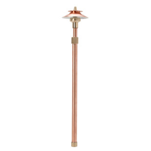 Aphrodite Copper Low Voltage Metal Pathway Light