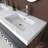 60" Wall-Mounted  Bathroom Vanity With Integrated Solid Surface Basin-979800157