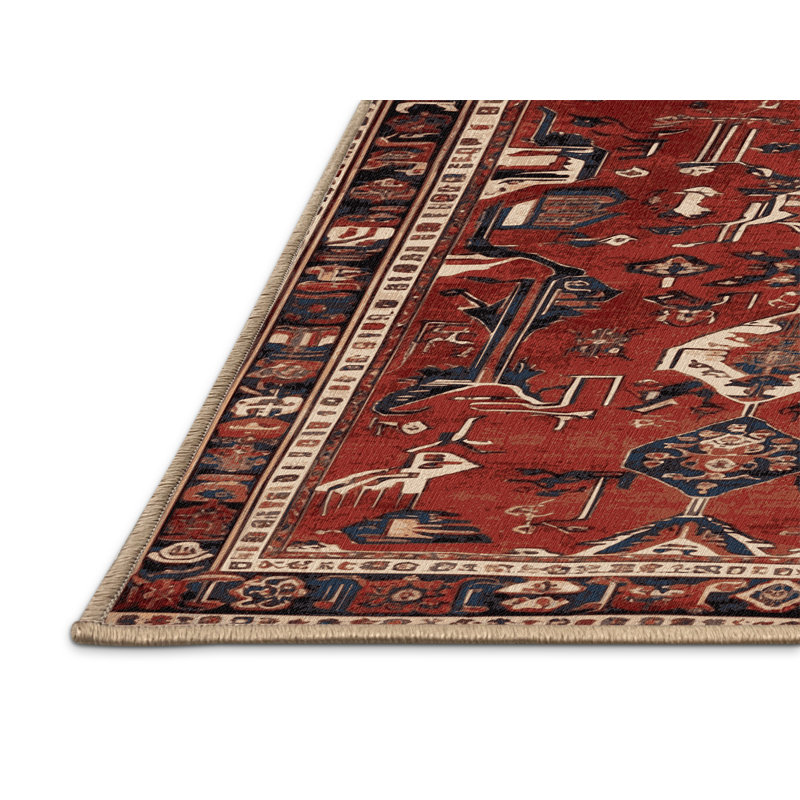 Tapis brun lavable à la machine, Rectangulaire 2 pi x 3 pi