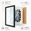 Symmetrical Stem Botanical - Framed Print-85898689-85898698