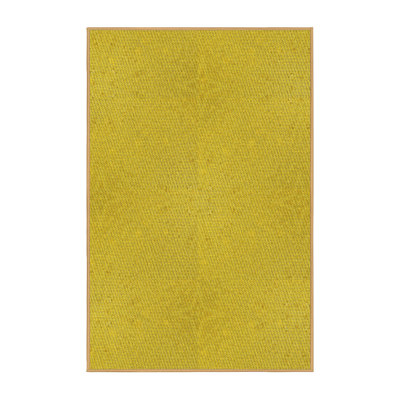 Tapis jaune en laine