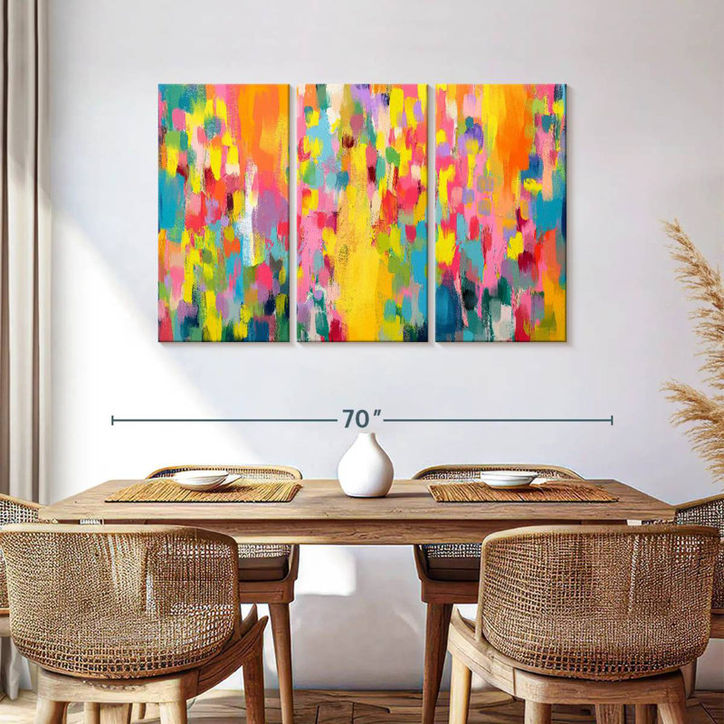 Avery Abstract Vibrant Mix I, H 36 po x l 57 po