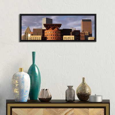 Skyscrapers panoramique dans la ville denver, colorado, reproduction de photo sur toile