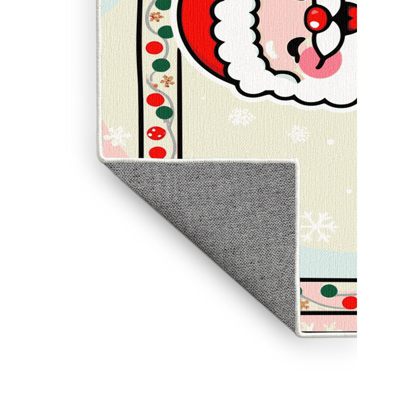 Tapis de Noël hiver lavable Ginza Six, Tapis de couloir 2 pi x 4 pi