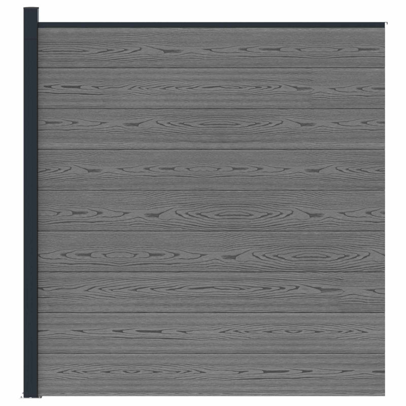 Fencing Kits Fencing with 1 Panel(s) Included, 186cm H x 175cm W, 1, Grey