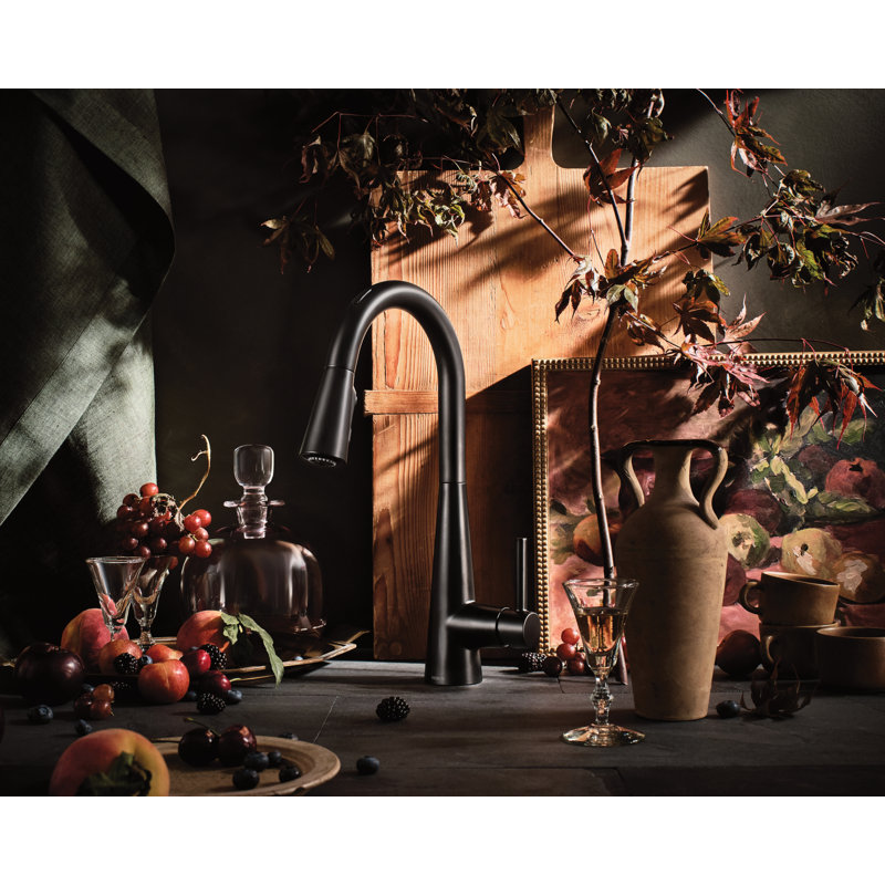 Robinet de cuisine Sleek Smart Touchless, Noir mat