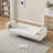 71.7 - Inch Beige Teddy Fleece Sofa Bed, Accompanied By Two Luxurious Throw Pillows For Enhanced Coziness-591055915