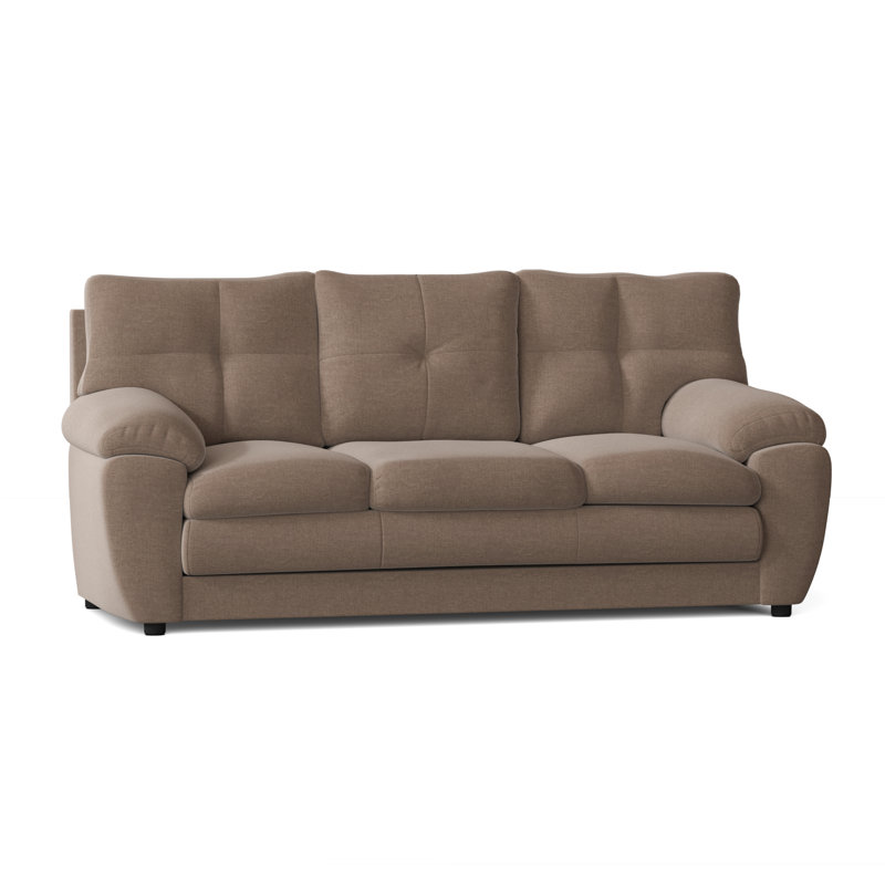 Kenn Upholstered 84'' Sofa, Jitterbug Taupe