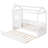 Twin Size House Bed (White)