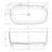 51'' X 25.6'' Freestanding Soaking Solid Surface Stone Resin Bathtub-117215678