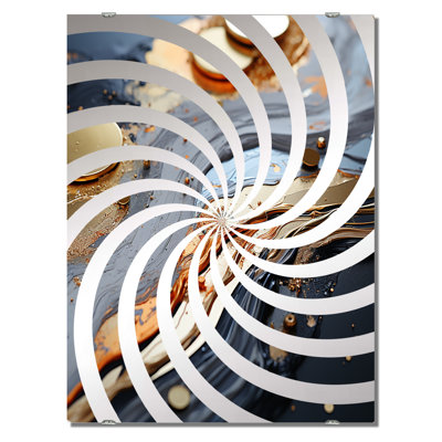 Cousar - Abstract Modern Shapes Decorative Wall Mirror MIR137393