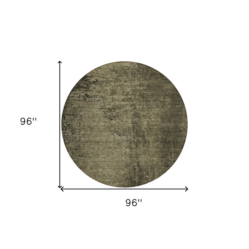 Tapis d'intérieur rond 8 po