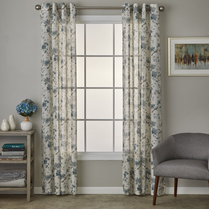 Semi Sheer Single Panel, 52" W x 84" L