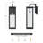 25-In Black Outdoor Wall Sconce Light-No Dusk To Dawn-2136306482