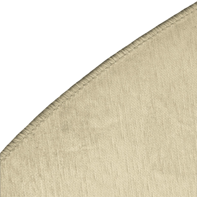 Chenille Striped Indoor Rug, Round 5'