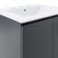 24" Wall-Mount Bathroom Vanity In White White-462635602-462635600