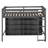 62.2''H Wooden Loft Bed with Storage Shelves,Space Saving Design Bed with Built-in Ladder-94422987-94422988