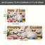 Ensemble de 2 tapis de cuisine avec lapin blanc et papillons