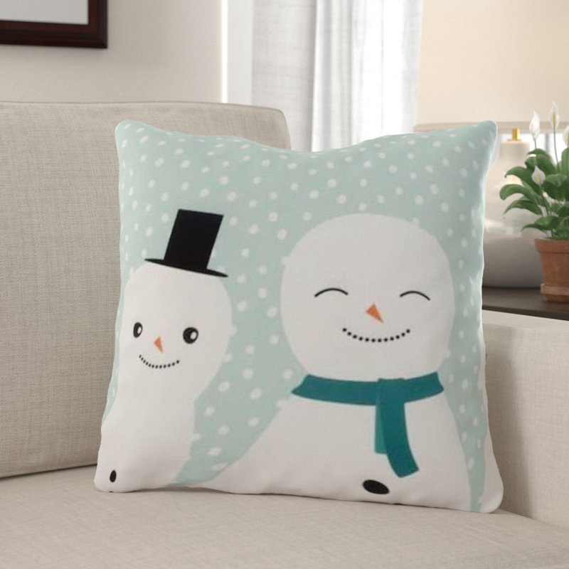 Coussin décoratif bonhomme de neige Stetson
