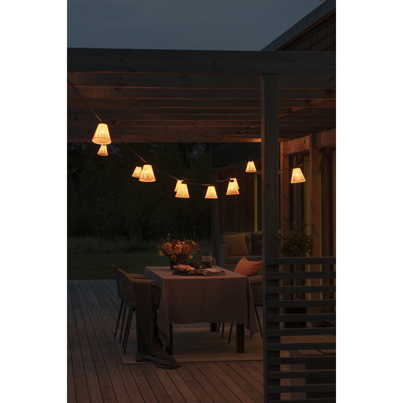 LED 10 - Bulb Shaded String Light (End to End Connectable), Beige