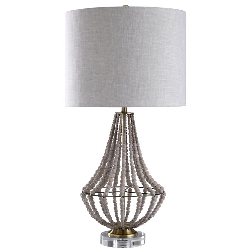 Lampe de table en bois naturel 37,5 po Aurora