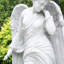 Statue de jardin 73,62 "Anges et chérubins avec base piédestal