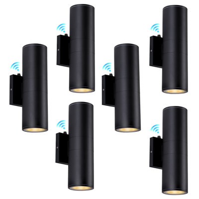 Paquet de 6 appliques murales étanches IP65 avec aluminium