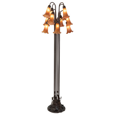 Lampe sur pied l 12 po Tiffany Pond 63 po