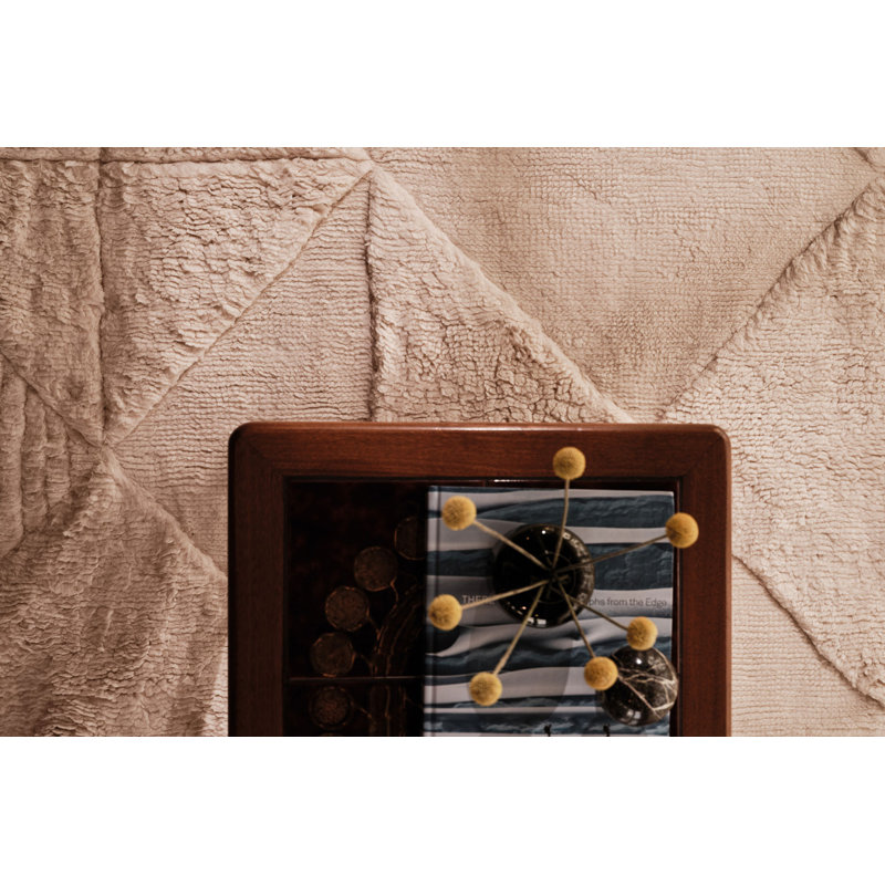 Aerial Cream Area Rug, Rectangle 6' x 9'