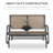 Person Outdoor Glider Bench