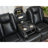 Power Reclining Sectional Sofa W/Speaker / LED Strip Black Color-2021159241