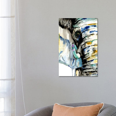 Elephant 1 Piece Wrapped Canvas Wall Art