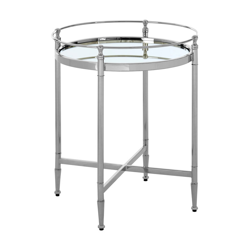 Zach Glass Top End Table