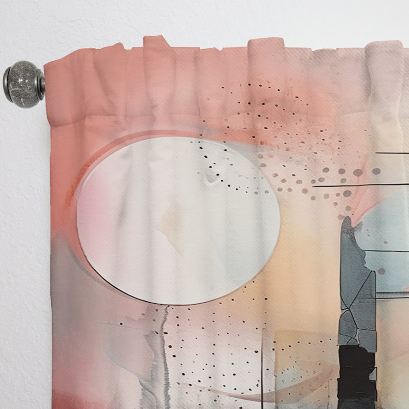 Kidham - Explorations In Serenity III - Modern Curtain - Velvet Room Darkening - 1 panel, 52" W x 84" L
