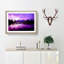 Purple Mountains in Abstract - Framed Print-55765437-55765439