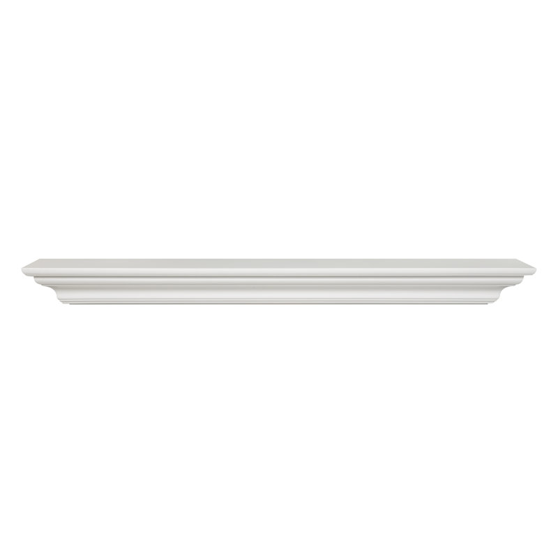 The Crestwood Fireplace Mantel Shelf, White, 60"