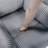 Gray Corduroy Fabric Upholstery 1Pc Accent Chair Swivel Glider Reclining Motion Solid Wood Living Room Furniture-755129254