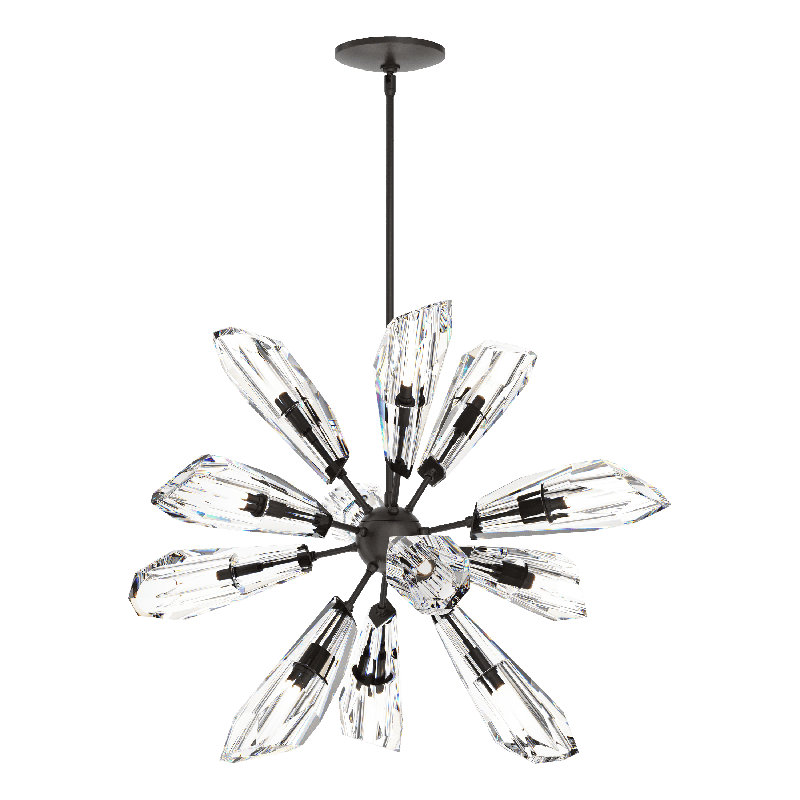 Lustre à 12 lumières Luma, Bronze huilé