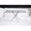 Table rectangulaire moderne en verre-354690891