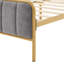 Structure de lit tapissier pour grand lit
