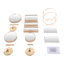 Ensemble de 7 présentoirs à gâteaux en métal pour cupcakes et desserts, idéal pour les mariages, anniversaires, fêtes et décoration intérieure.