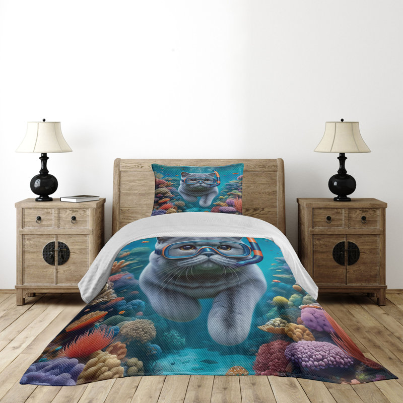 Polyester Coverlet, Twin Coverlet + 1 Standard Shams