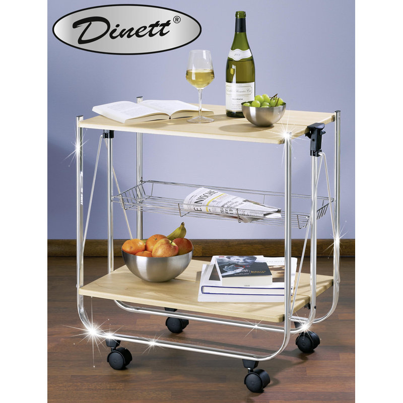Dinett Metal Bar Cart