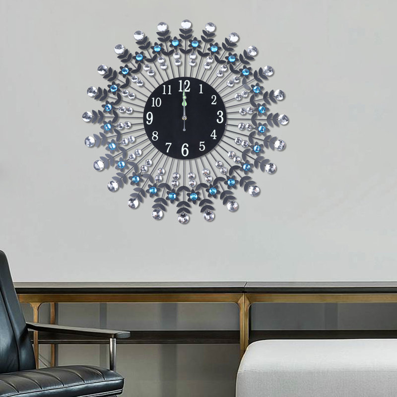 Adalaya Modern 3D Crystal Wall Clock